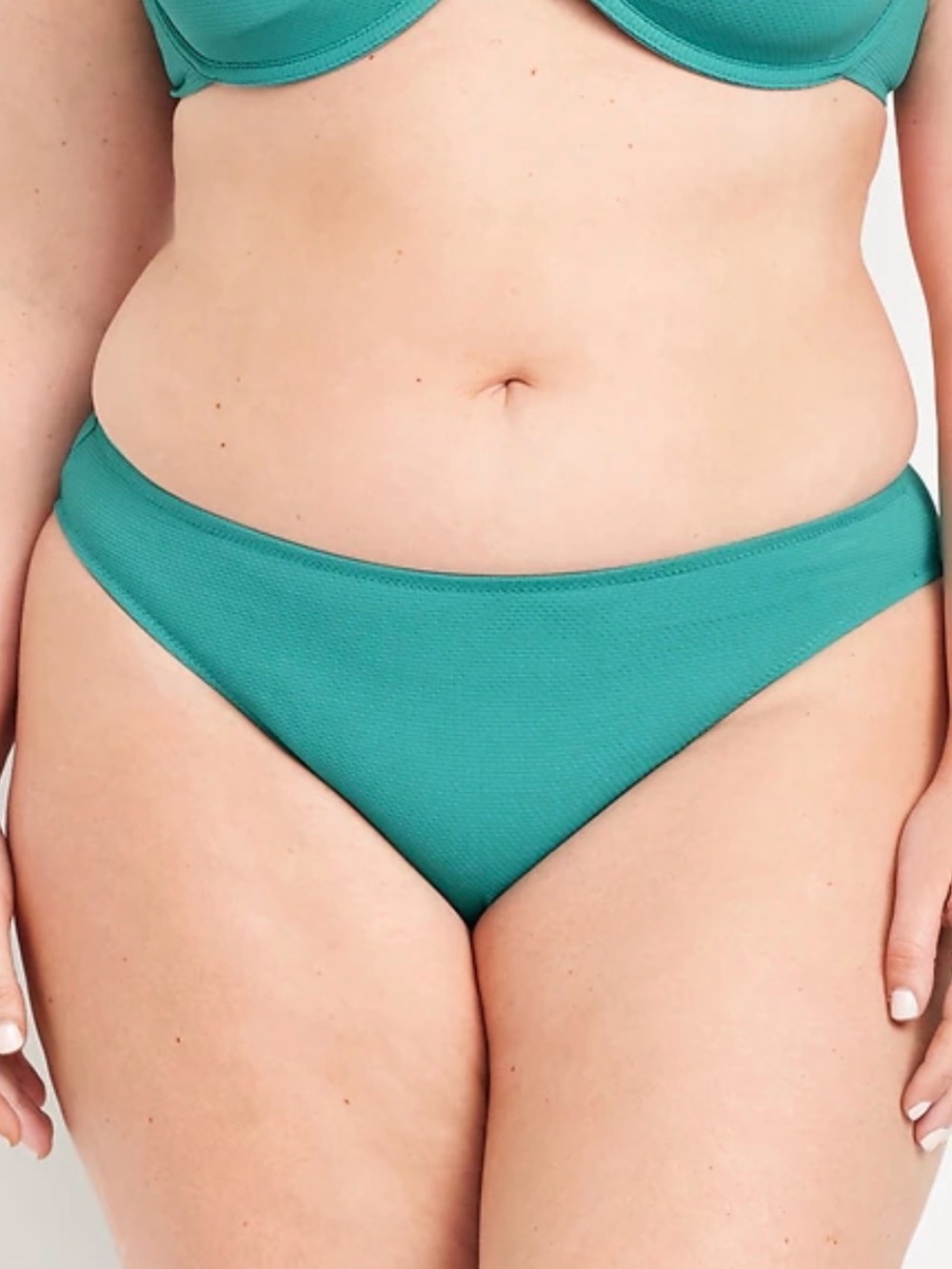 NWT Old Navy mid rise textured bikini bottom, size 4X